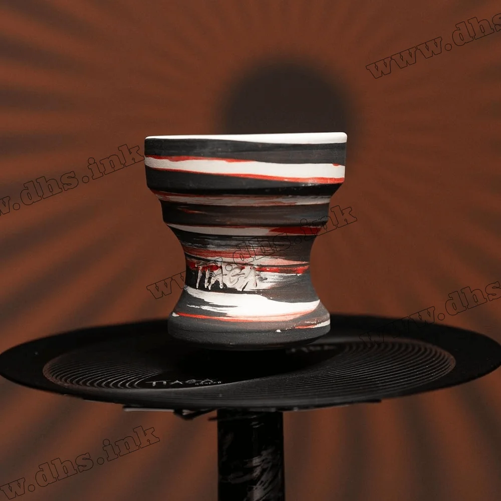 Чаша для кальяну Tiaga Hookah Flash Light - Black-White-Red